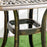 Outdoor Patio Side Table with 38mm Dia. Umbrella Hole, Cast Aluminium Patio coffee Table, 54 x 54cm, Bronze