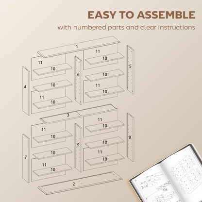 CD Storage Unit DVD Tower Blu-ray Storage Shelf for Office, Brown