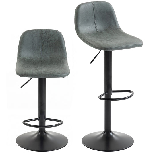 Bar Stools Set of 2, Modern Swivel Barstools for Dining Room, Green