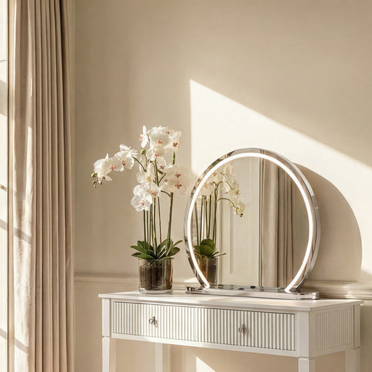 Elara Silver Dressing Mirror