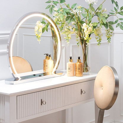 Elara Silver Dressing Mirror