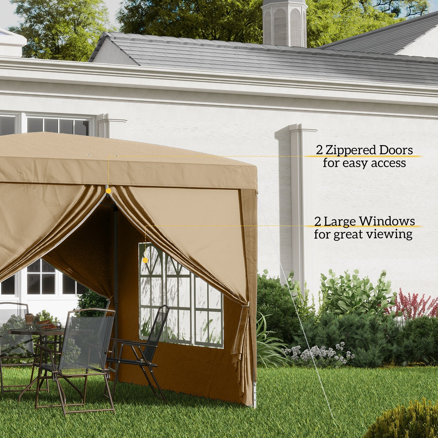 3x3(m) Pop Up Gazebo Party Tent Canopy Marquee with Storage Bag