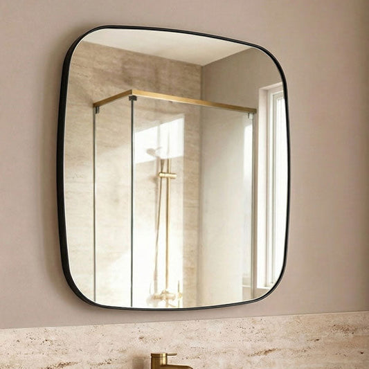 Emmerson Soft Square Mirror - Matt Black