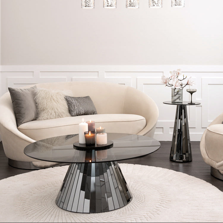 Emmeline Smoked Mirror Coffee Table