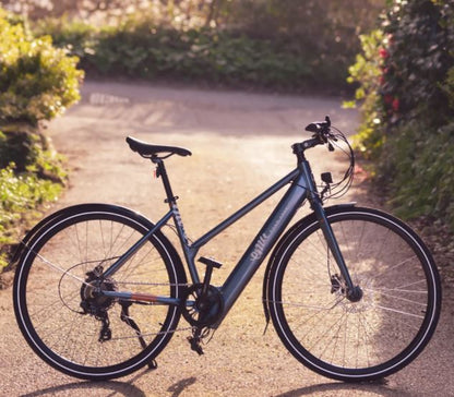 EMU Evo Step Through 700c Wheel Electric Bike Metallic Grey 10.4Ah