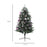 6ft Artificial Prelit Christmas Tree w/ LED Lights, Purple Ornaments