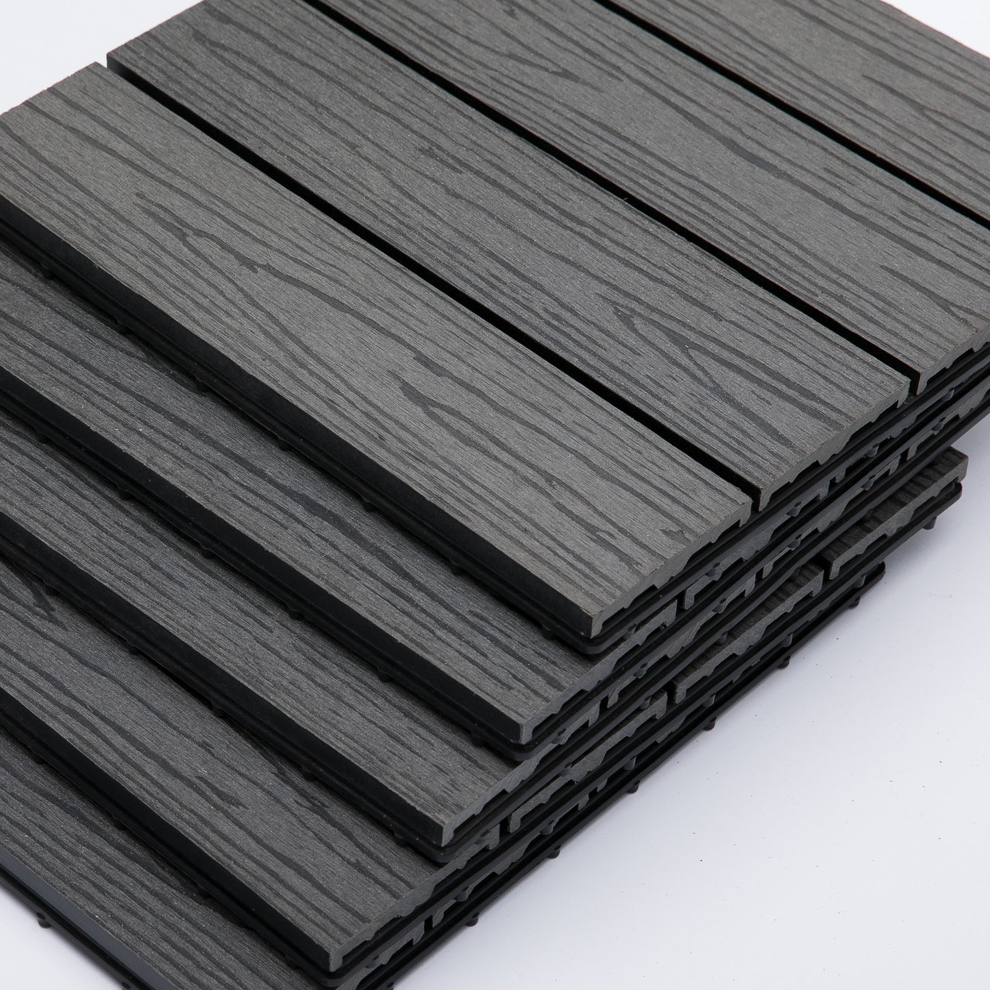 Interlocking Decking Tiles, Interlocking Patio Paving Slabs, Grey