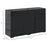 High Gloss Sideboard, Side Cabinet, Push-Open Design with 2 Drawer for Living Room, Bedroom, Black