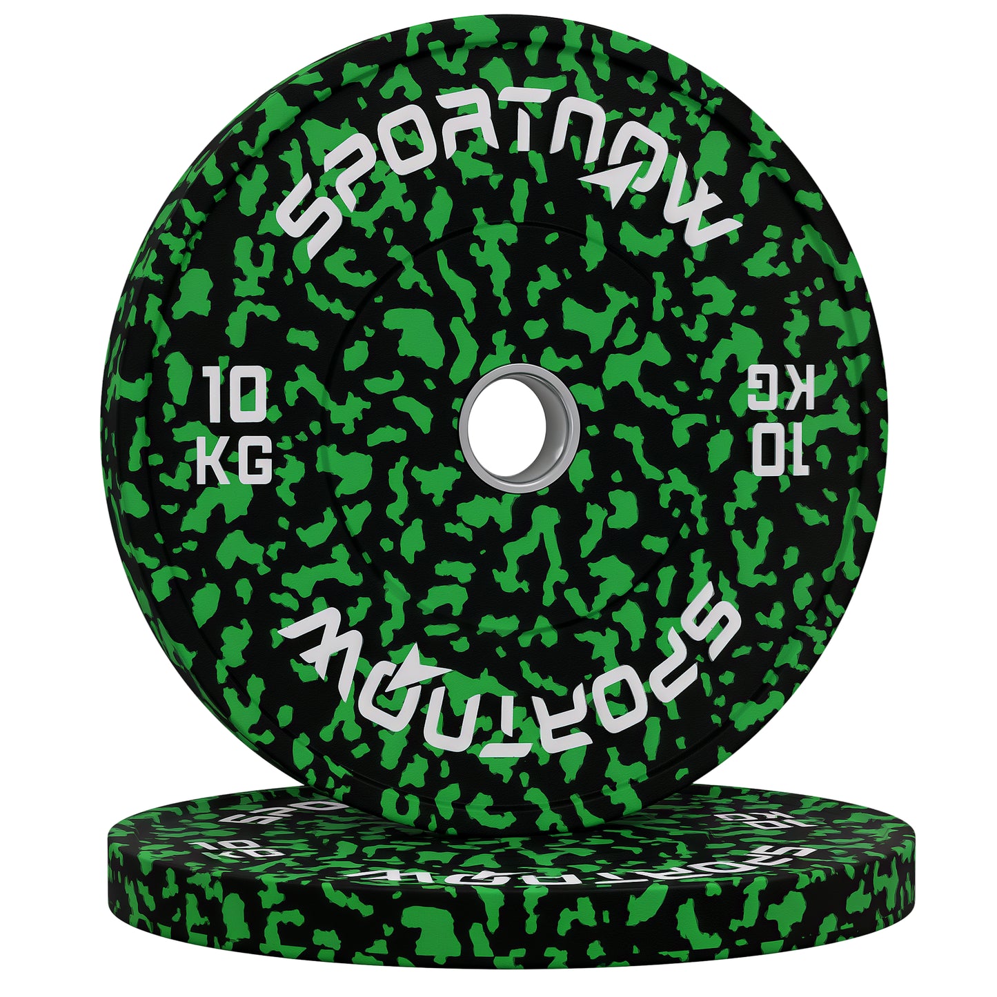 Olympic Weight Plates with 5cm Holes, for Weight Lifting, 2 x 10kg