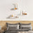 3 pcs U Shaped Shelves Set-White