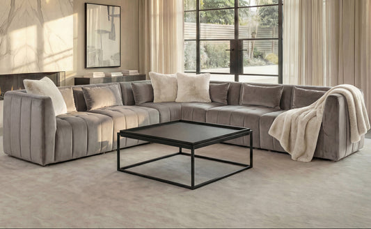Essen Large Corner Sofa – Dove Grey