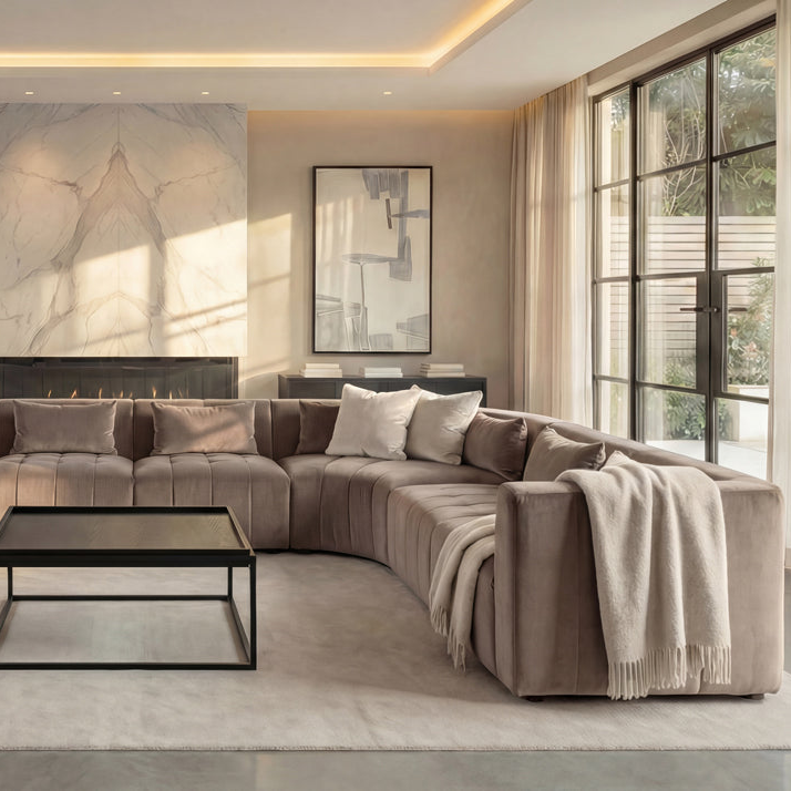 Essen Large Modular Super Lounge Suite - Taupe