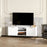 Modern TV Stand Cabinet with Storage for Living Room, White