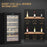 24 Bottles Freestanding Wine Fridge w/ Glass Door, 65L Single Zone Wine Cooler Fridge w/ Digital Touch Screen Controls, LED Light, Black