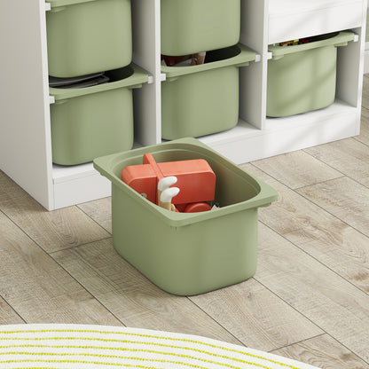 Kids Toy Storage Unit with Removable Bins, for 3-8 Years, Green