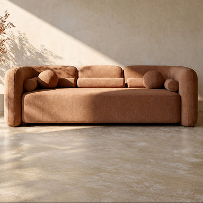 Munich Three Seat Sofa - Terracotta