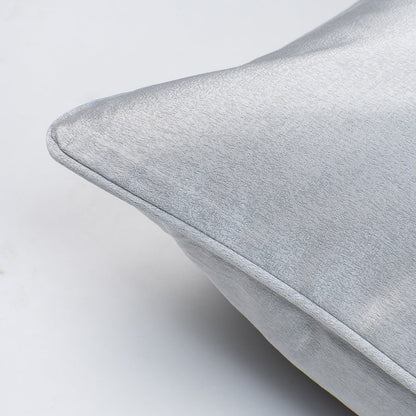 Silver Crepe Square Cushion