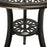 3 Piece Garden Bistro Set Aluminium Outdoor Furniture Set for 2 Patio Chairs and Table with Umbrella Hole Bronze Tone