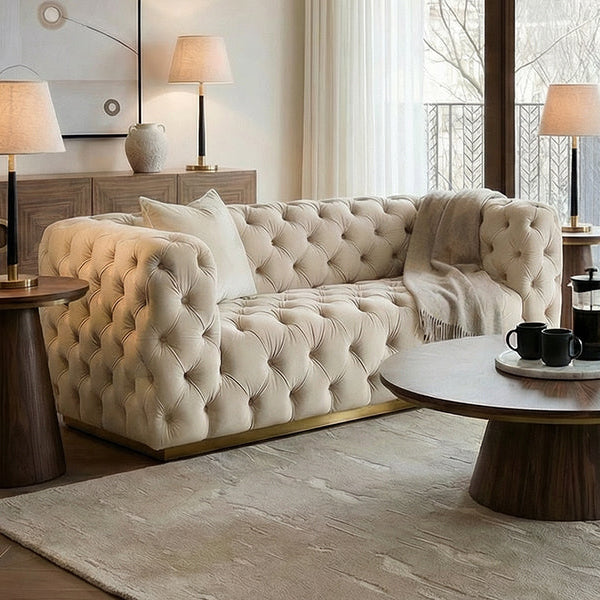 Frankfurt Two Seat Sofa - Chalk