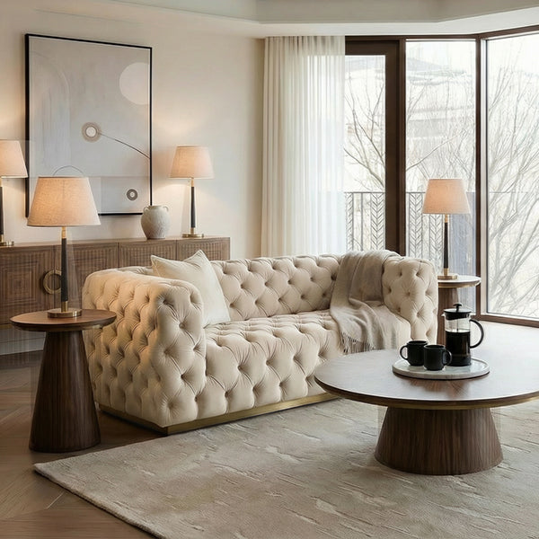 Frankfurt Two Seat Sofa - Chalk