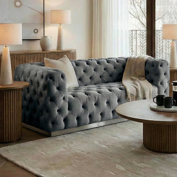 Frankfurt Two Seat Sofa - Dove Grey