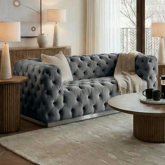 Frankfurt Two Seat Sofa - Dove Grey