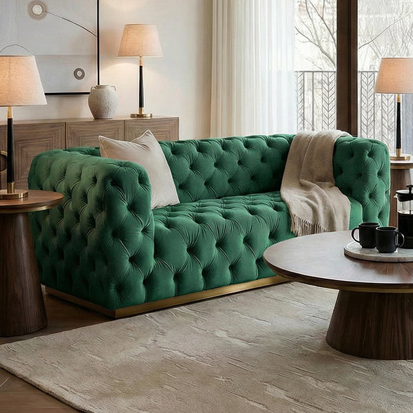 Frankfurt Two Seat Sofa - Bottle Green