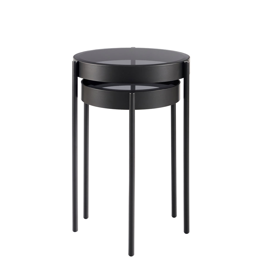 Orion Black Nesting Side Tables
