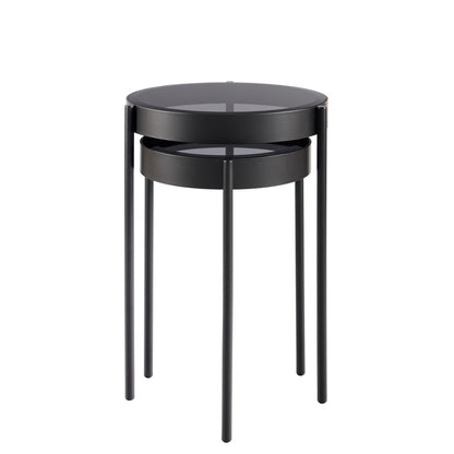 Orion Black Nesting Side Tables