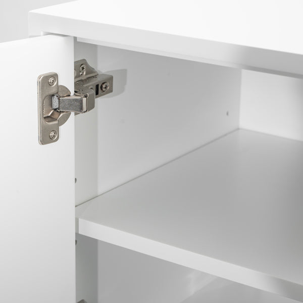 Set of 2 Inga White Floating Sideboards