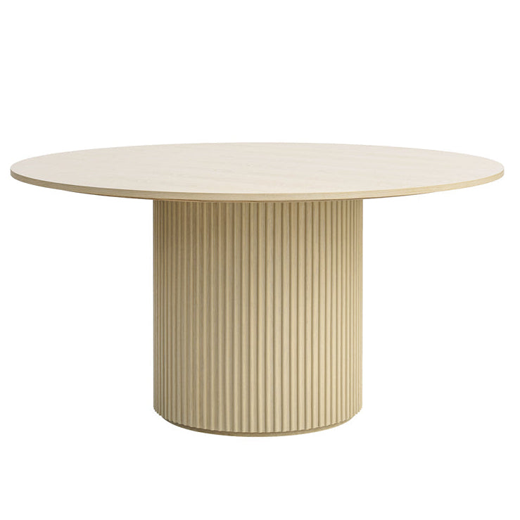Ophelia Washed Grey Oak Circular Dining Table