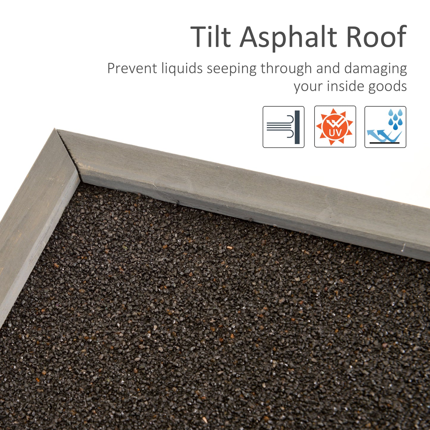 Garden Storage Shed 87L x 46.5W x 96.5Hcm