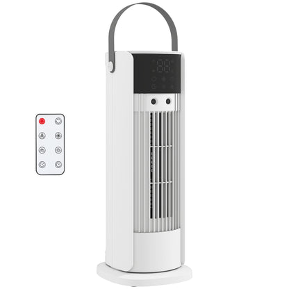 Tower Fan for Bedroom, 16 Inch Mist Desktop Fan with RGB Lights