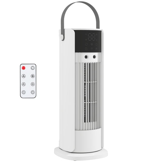 Tower Fan for Bedroom, 16 Inch Mist Desktop Fan with RGB Lights