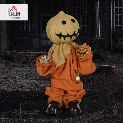 80cm Outdoor Halloween Witch Prop Decoration with Light Up Eyes