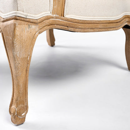 Le Brun Limed Oak French Armchair