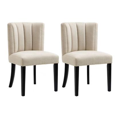 Set of 2 Hatfield Dining Chairs - Limestone