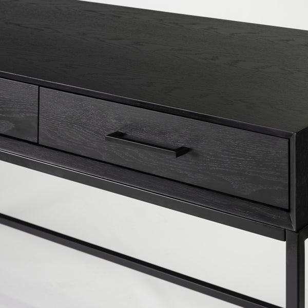 Duo Black Desk/Dressing Table