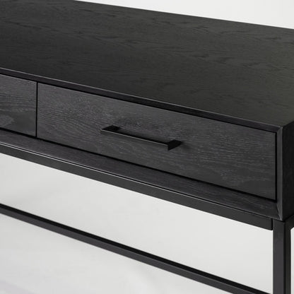 Duo Black Desk/Dressing Table