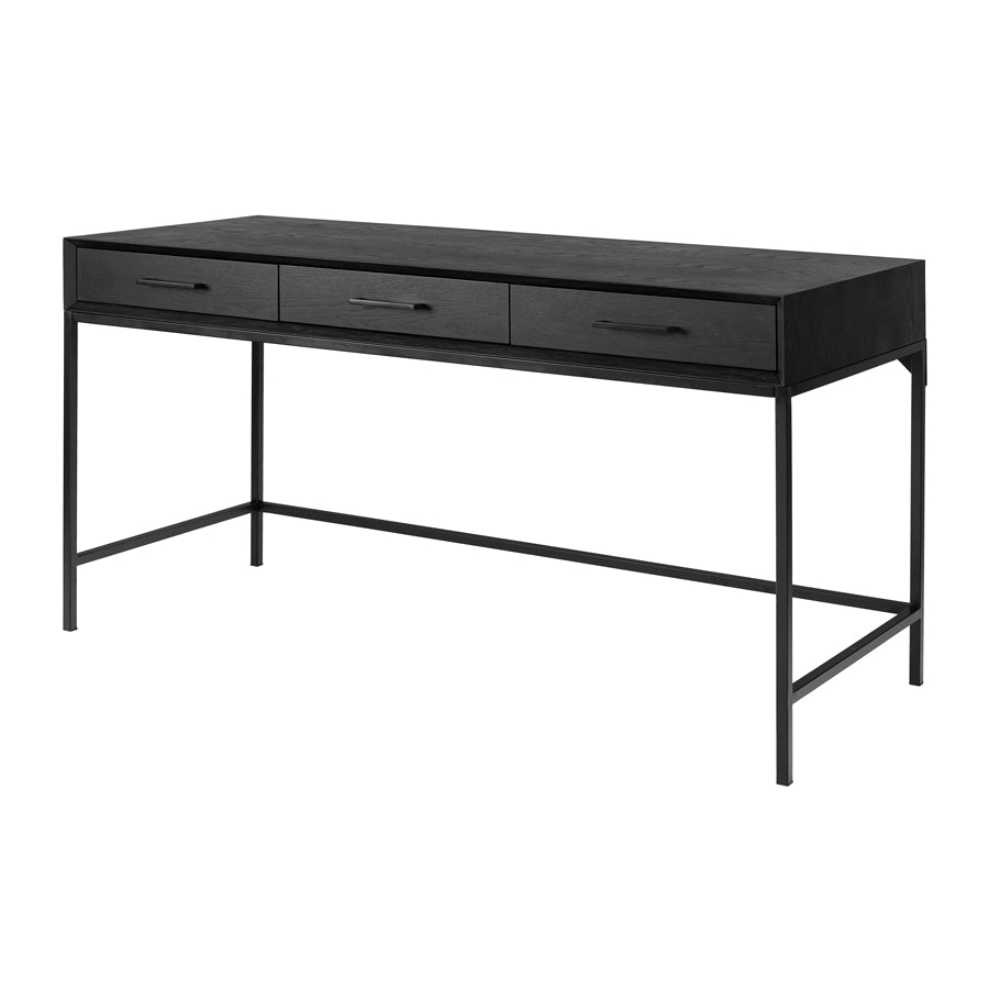 Duo Black Desk/Dressing Table