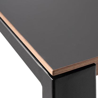 Corinna 8 Seat Dining Table Grey - Black legs
