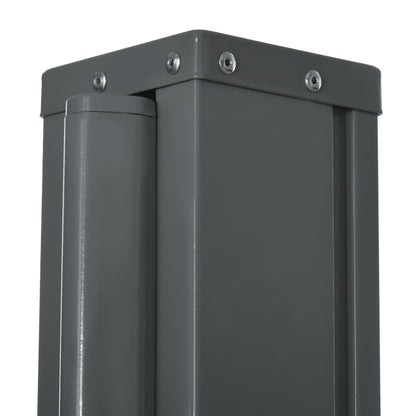 Retractable Side Awning Screen Fence Patio Garden Wall Balcony Screening Panel Outdoor Blind Privacy Divider (3x1.6M, Black)