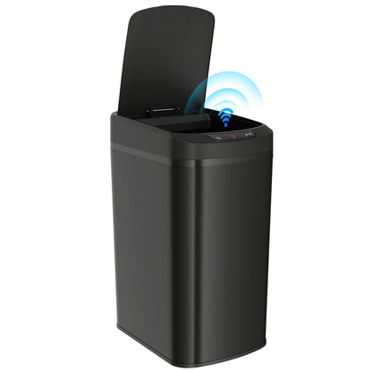 12L Sensor Bin, Automatic Touchless Motion Sensor Kitchen Bin, Black