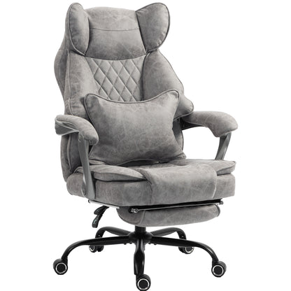 Big and Tall Office Chair with Lumbar Support, Grey