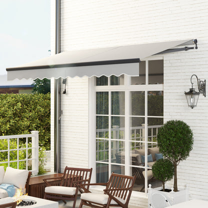 3.5 x 3(m) Electric Retractable Awning Aluminium Frame Light Grey
