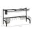 Space Saving 2 Tier Adjustable Dish Drainer Over The Sink Dish Drying Rack, Black