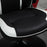 Gaming Chair Ergonomic Computer Chair Home Office Desk Swivel Chair w/ Adjustable Height Pedestal Base PVC Leather, Black & White