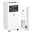 Mobile Air Conditioner White W/ Remote Control Cooling Dehumidifying Ventilating - 557W