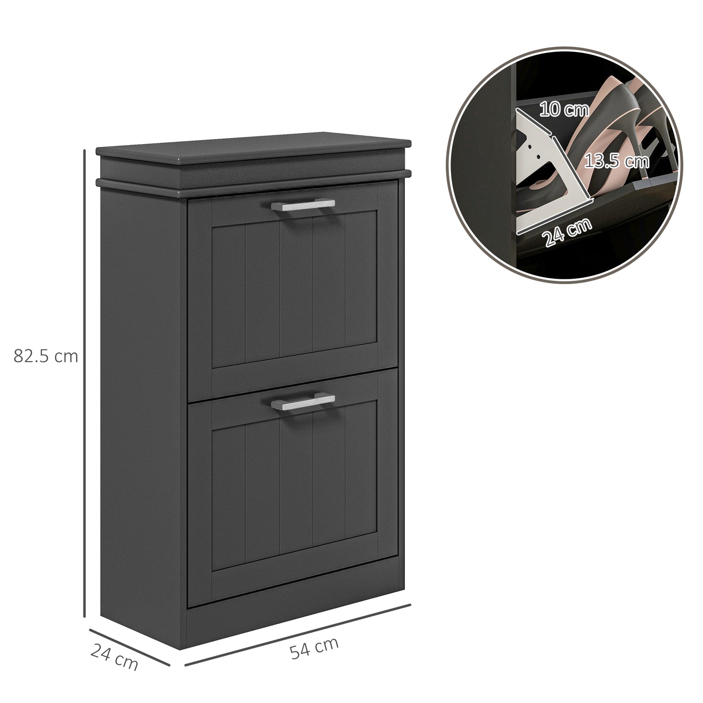 3 Drawer File Cabinet Rolling Filing Cabinet for A4 and Letter Black