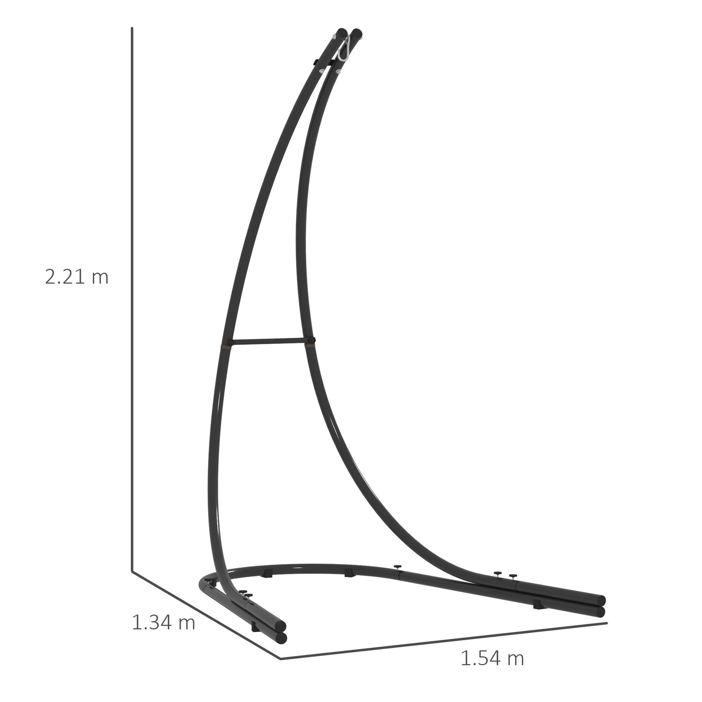 Hammock Chair Stand w/ Extra Large Base, Hanging Hammock Stand Only